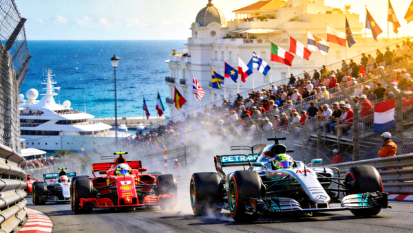 2025赛季F1摩纳哥大奖赛蒙特卡洛赛道排位赛现场