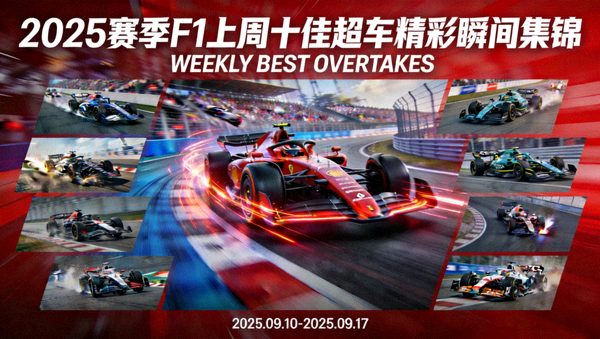 2025赛季F1上周十佳超车精彩瞬间集锦封面