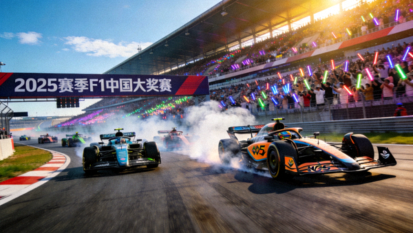 2025赛季F1中国大奖赛上海国际赛车场正赛现场